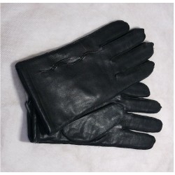 Pánské kožené rukavice s ozdobným šitím