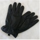 Pánské kožené rukavice stažené gumou